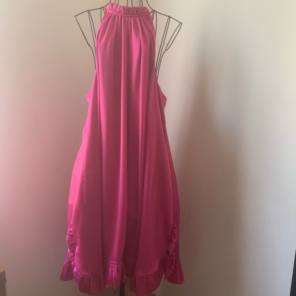 Barbie Hot Pink Sleeveless Baby Doll Dress